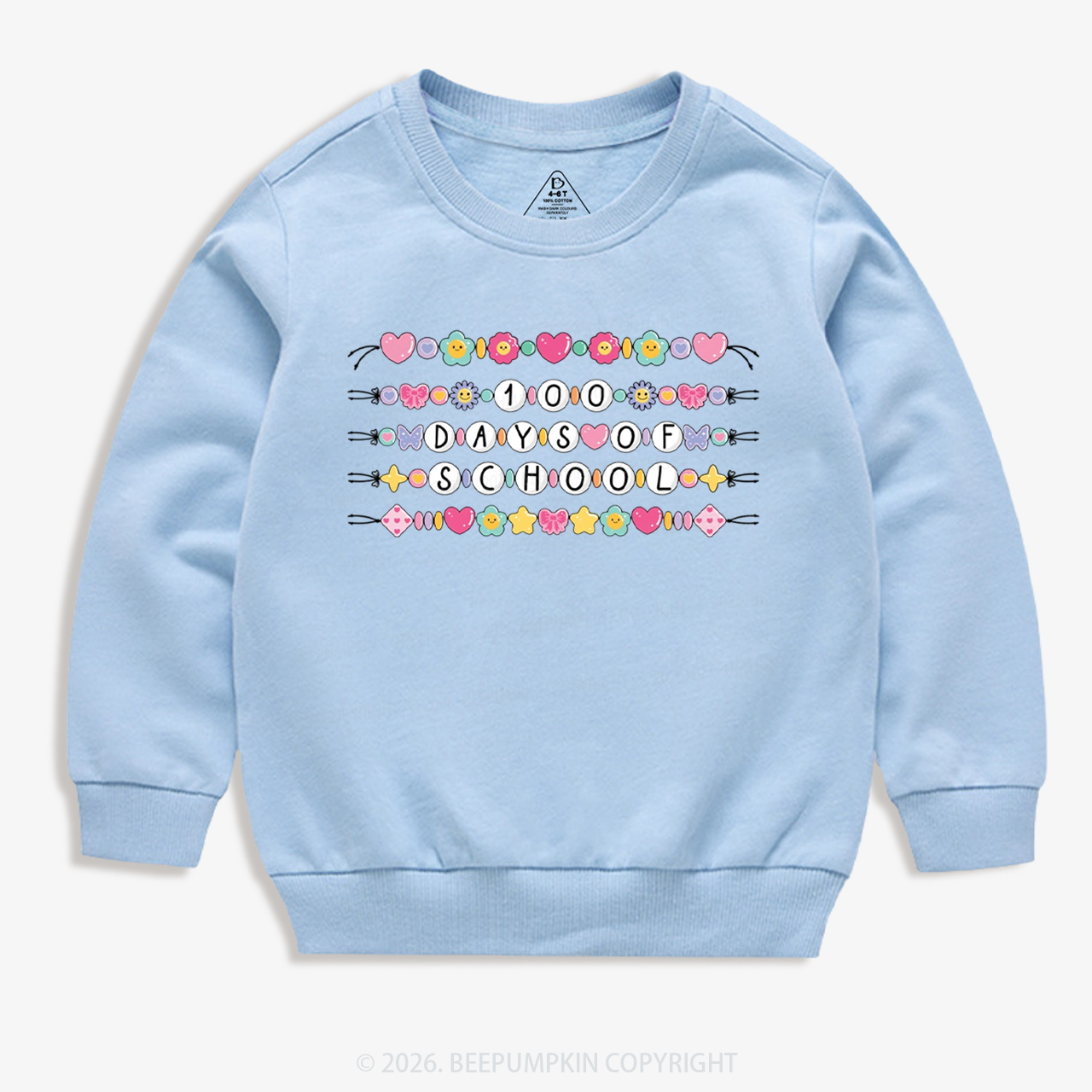 100 Days of School Beaded Bracelet Toddler&Kid's Sweatshirt