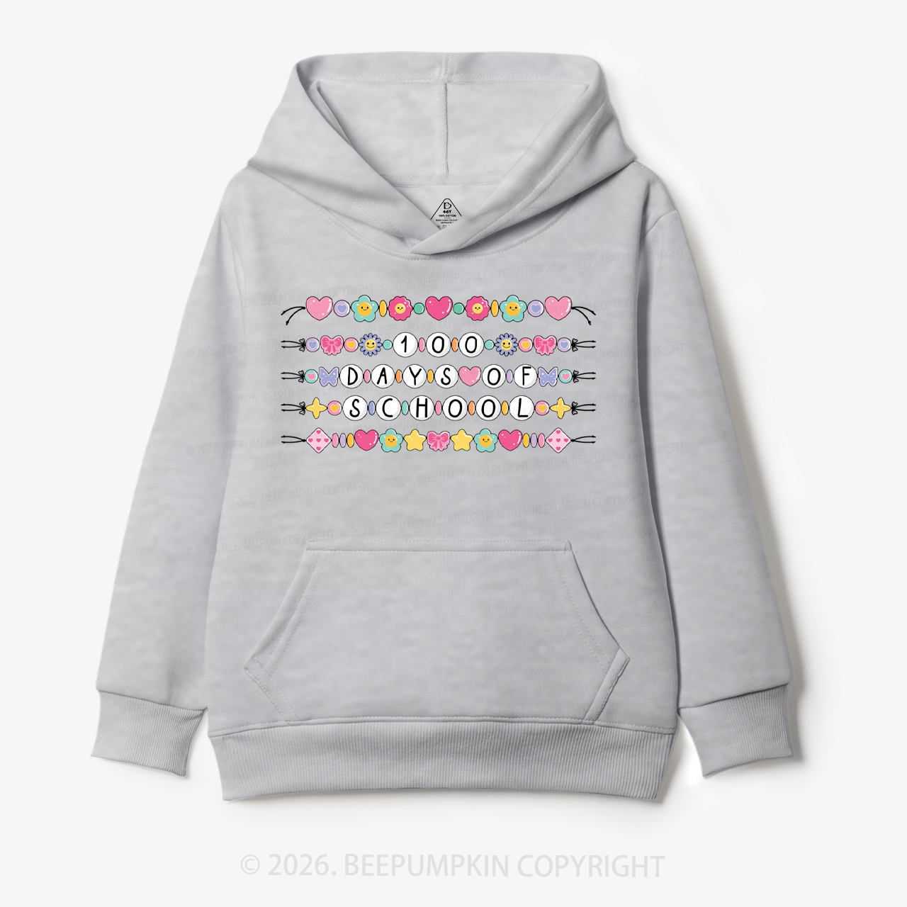 100 Days of School Beaded Bracelet Toddler&Kid's Hoodies