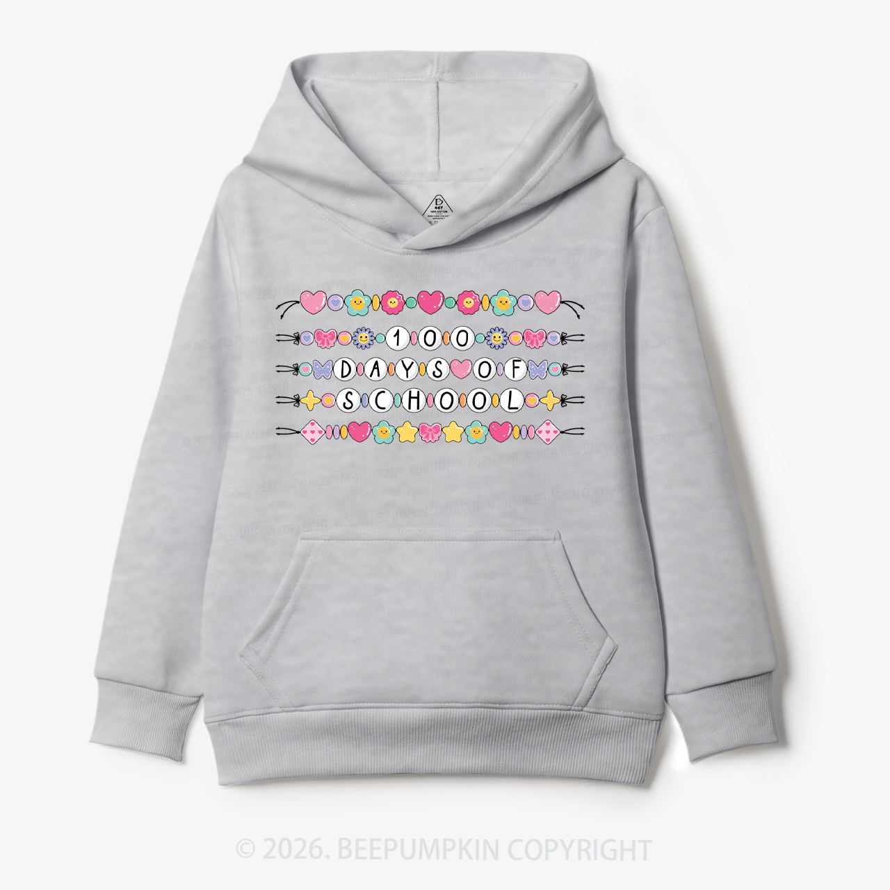 100 Days of School Beaded Bracelet Toddler&Kid's Hoodies