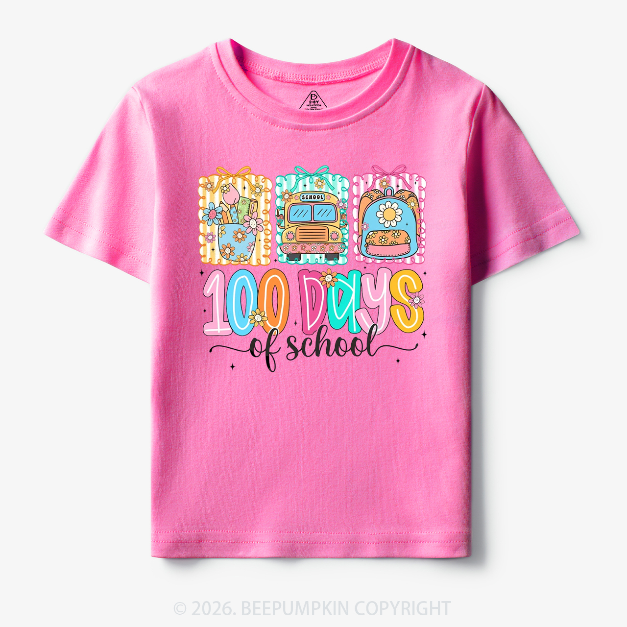 Classroom Art 100 Days of School Toddler&Kid's Tees
