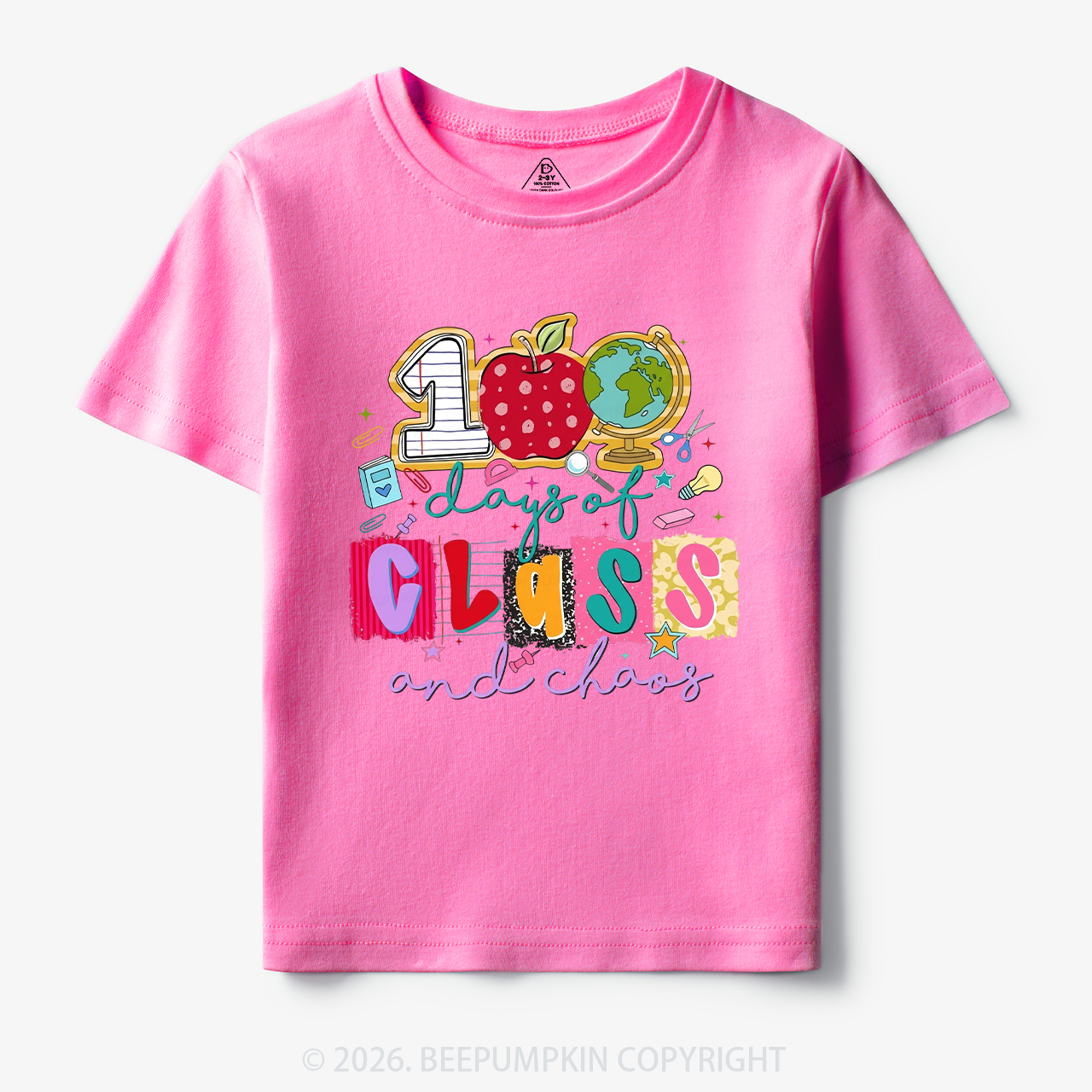 Class And Chaos 100 Days of School Toddler&Kid's Tees