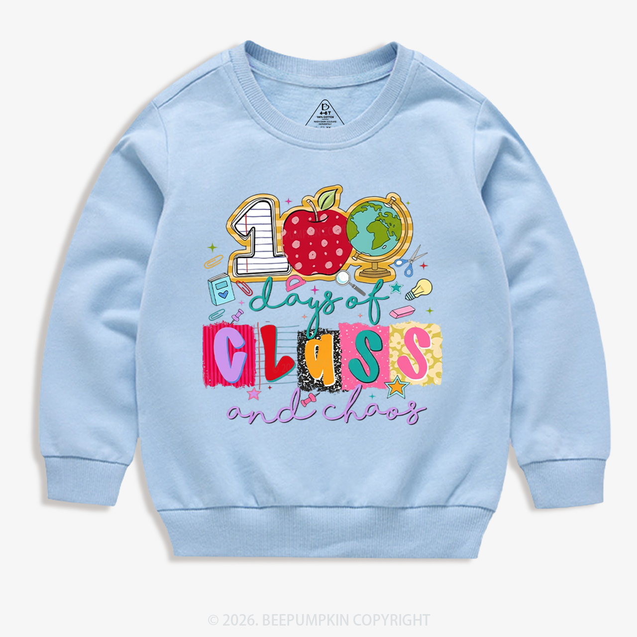 Class And Chaos 100 Days of School Toddler&Kid's Sweatshirt