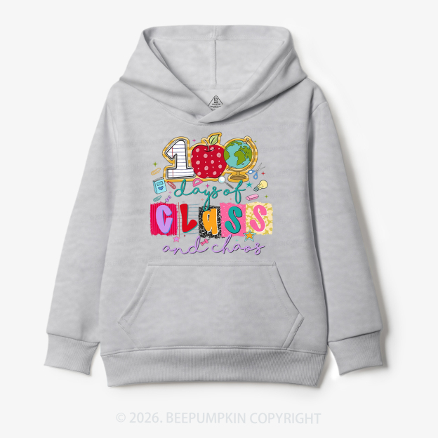 Class And Chaos 100 Days of School Toddler&Kid's Hoodies