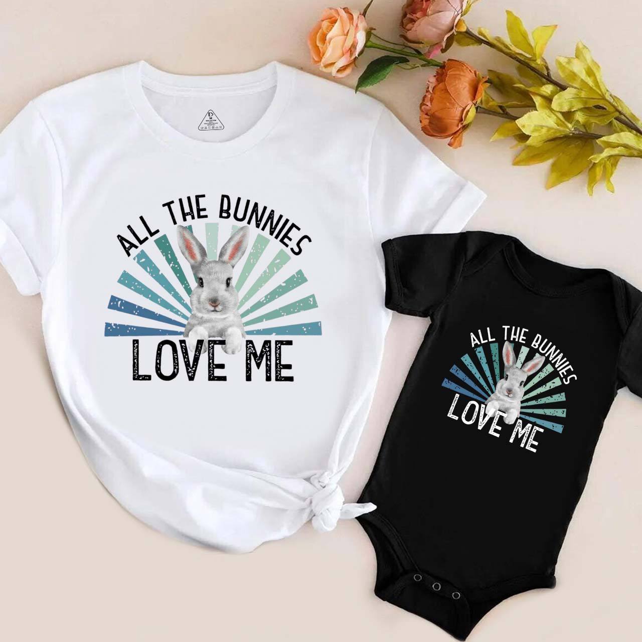 Bunny Easter Mom&Me Matching Tees