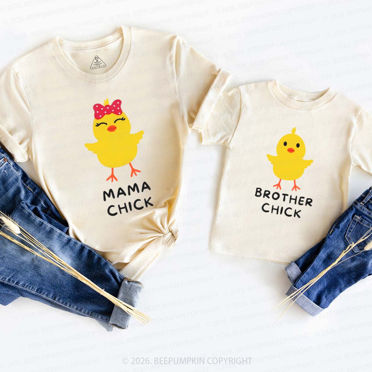 Personalized Chick Easter Family Matching T-Shirts