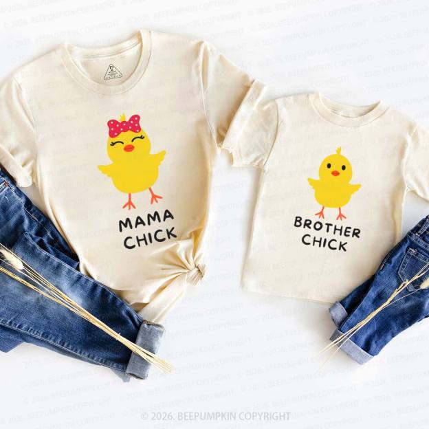 Personalized Chick Easter Family Matching T-Shirts