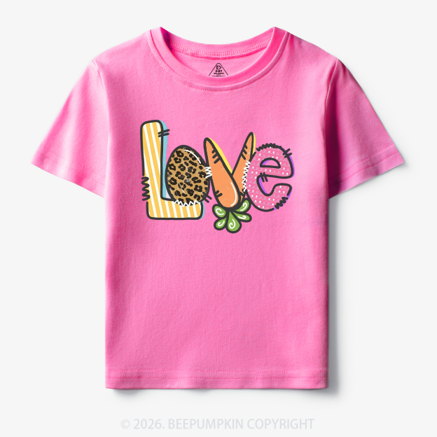 Easter Carrot Love Toddler&Kid's Tees