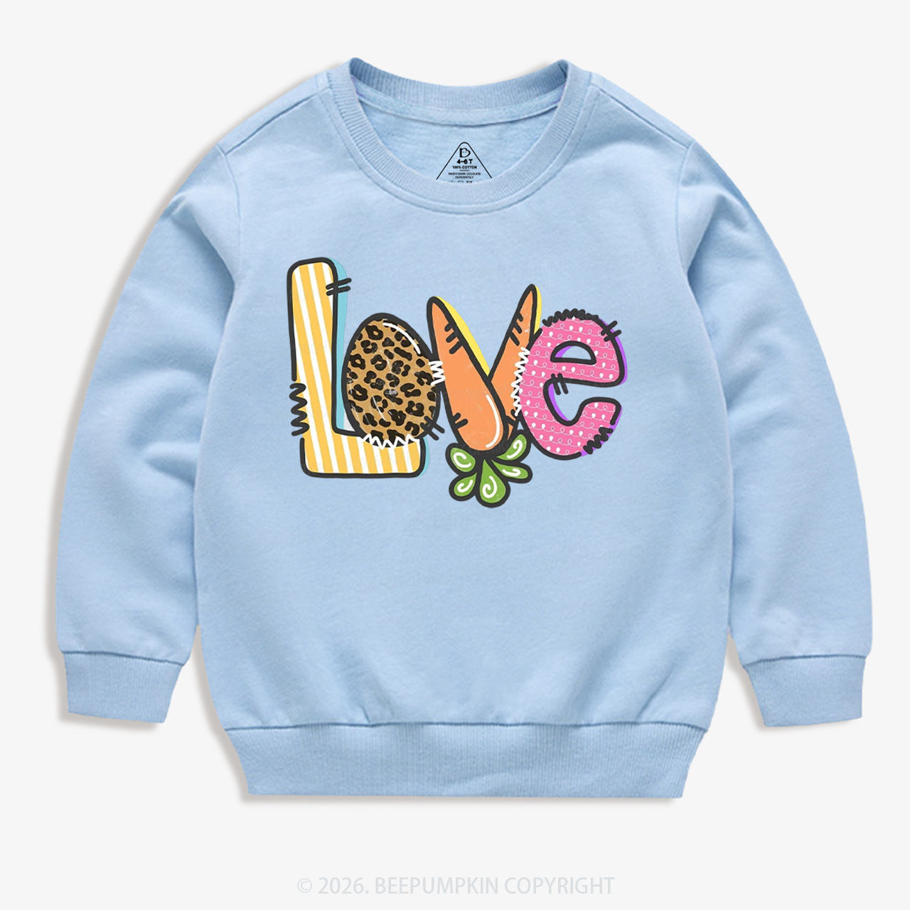 Easter Carrot Love Kid's Sweatshirt