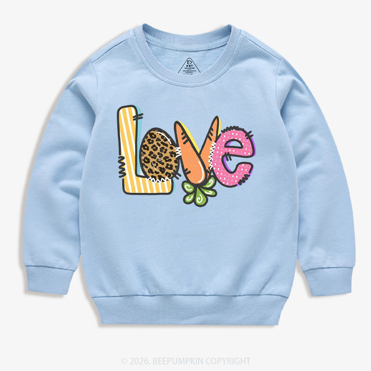 Easter Carrot Love Kid's Sweatshirt