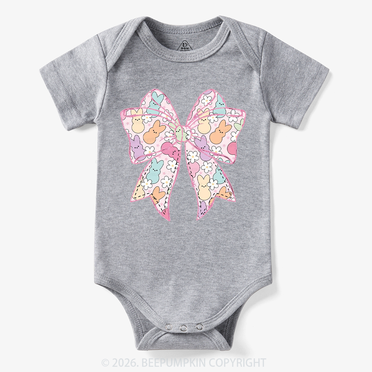 Easter Coquette Bunny Bow Bodysuit