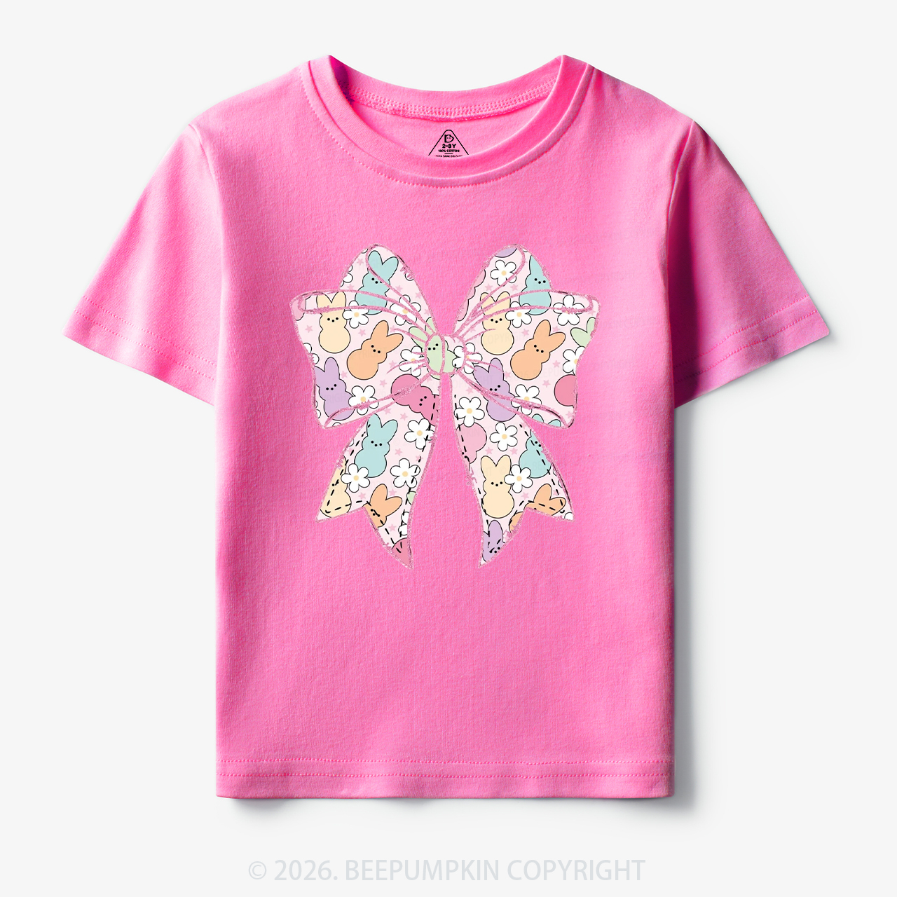 Easter Coquette Bunny Bow Toddler&Kid's Tees