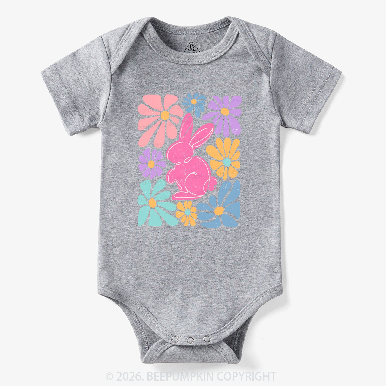 Easter Bunny Floral Bodysuit