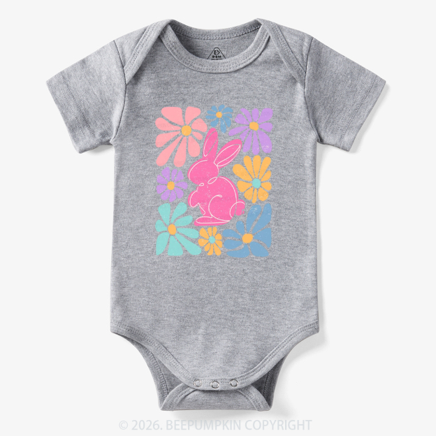 Easter Bunny Floral Bodysuit