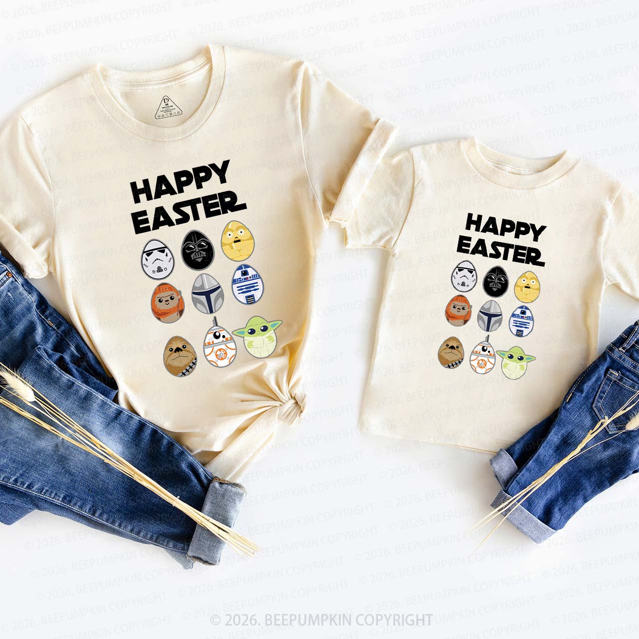 Easter Funny Trooper Eggpire Family Matching T-Shirts