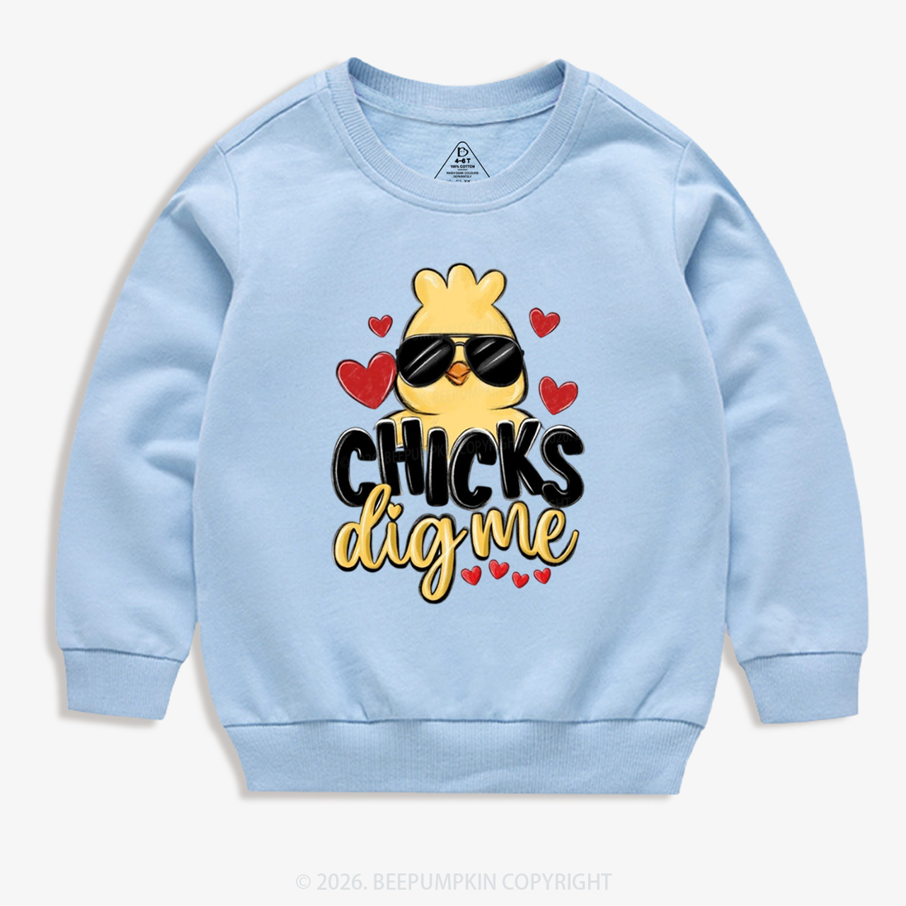 Chicks Dig Me Easter Kid's Sweatshirt