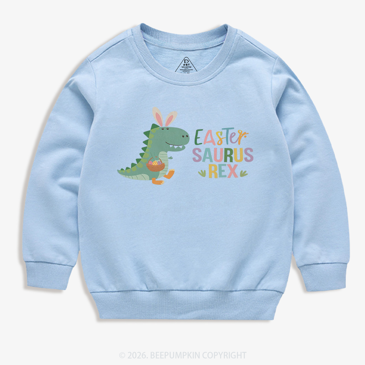 Easter Saurus Rex Kid's Sweatshirt