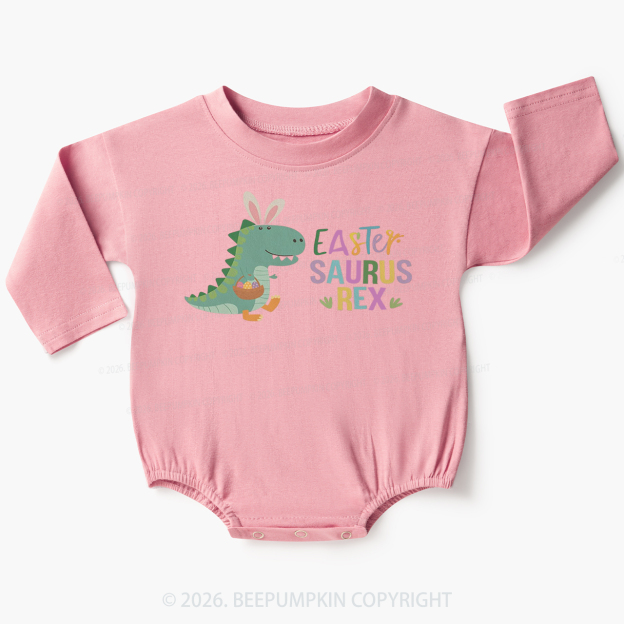 Easter Saurus Rex Baby Bubble Romper