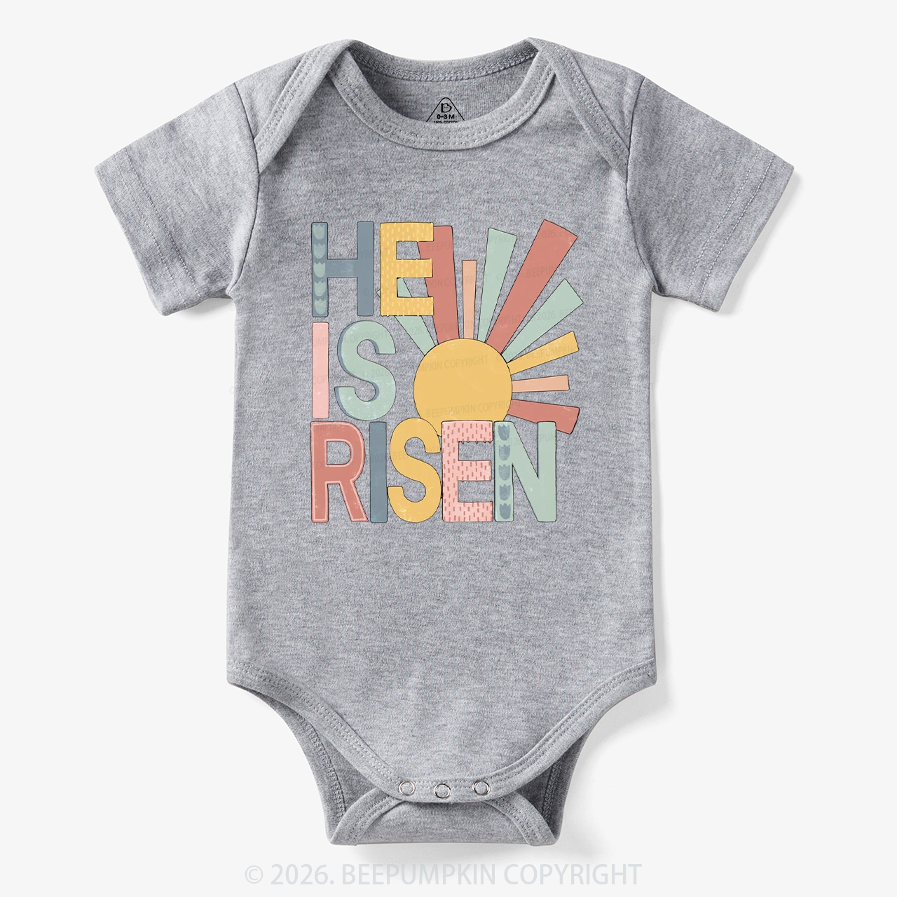 He Is Risen Love Like Jesus Easter Bodysuit