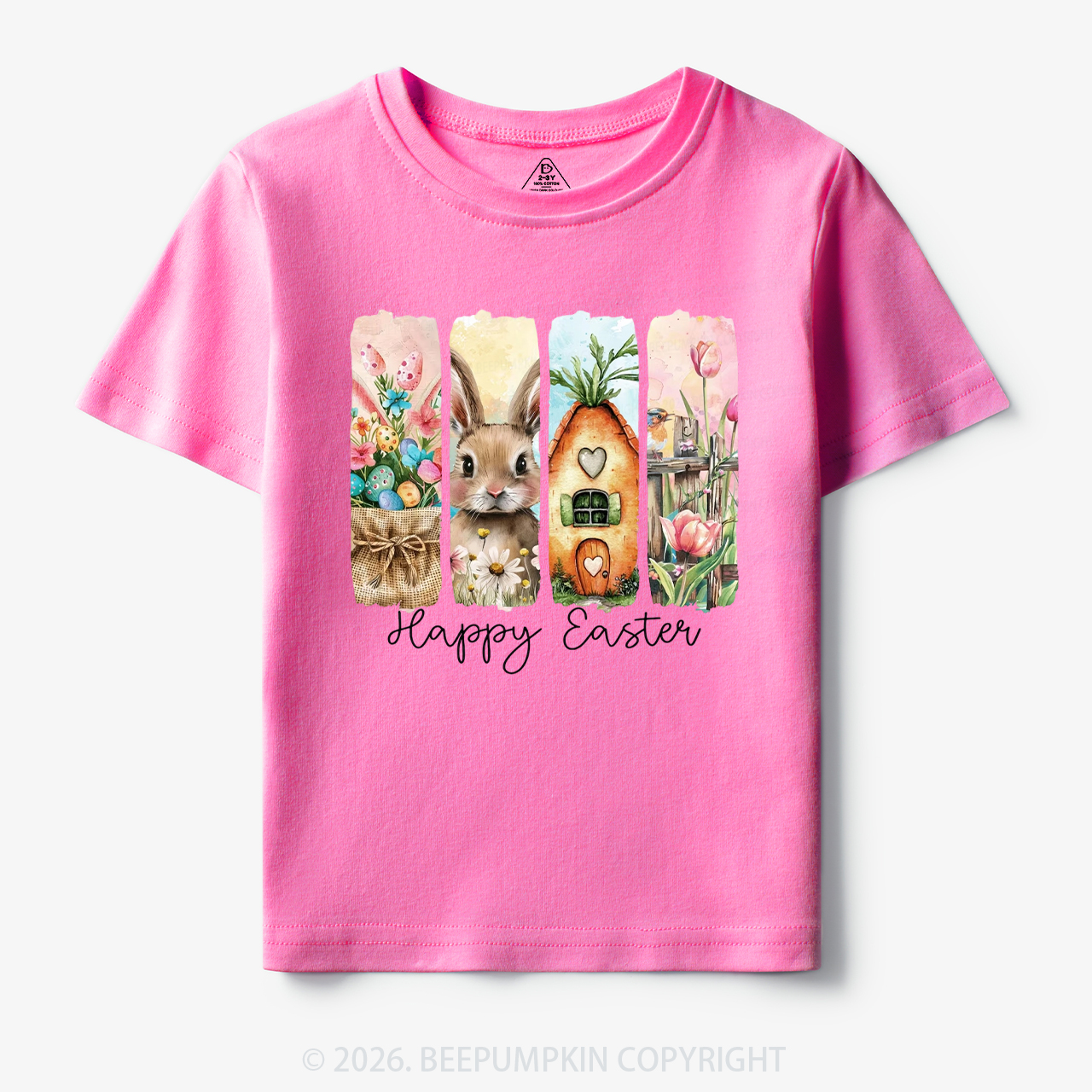 Happy Easter Floral Spring Toddler&Kid's Tees