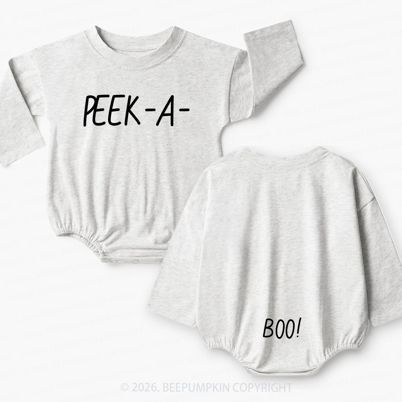 Peek A Boo Baby Bubble Romper