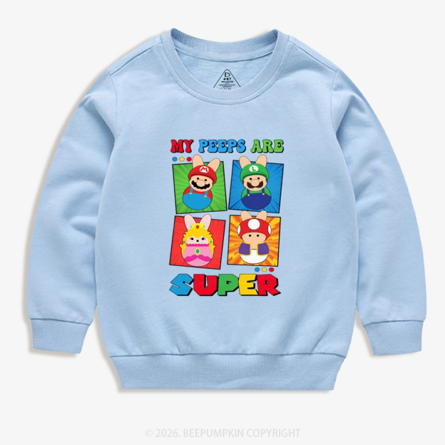 Easter My Peeps Are Super Kid's Sweatshirt