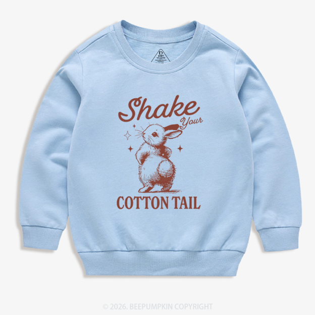 Shake Your Cotton Tail Easter Kid's Sweatshirt