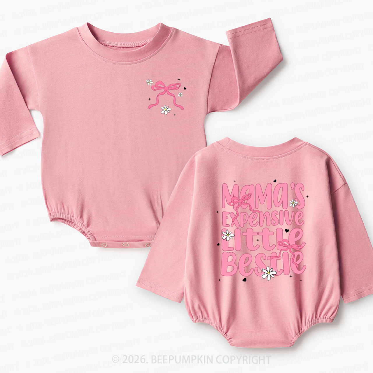 Mama’s Expensive Little Bestie Baby Bubble Romper