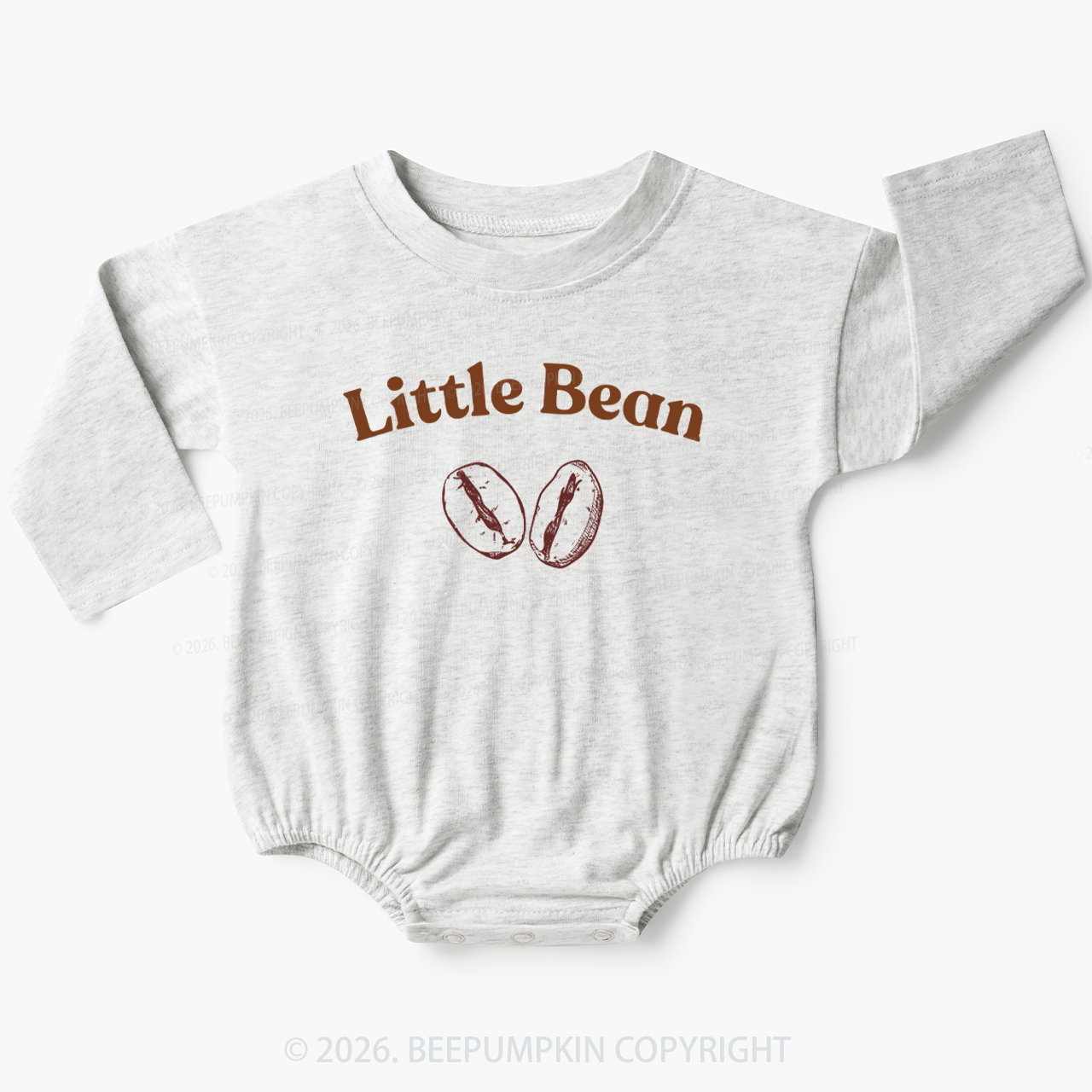 Coffee Little Bean Baby Bubble Romper
