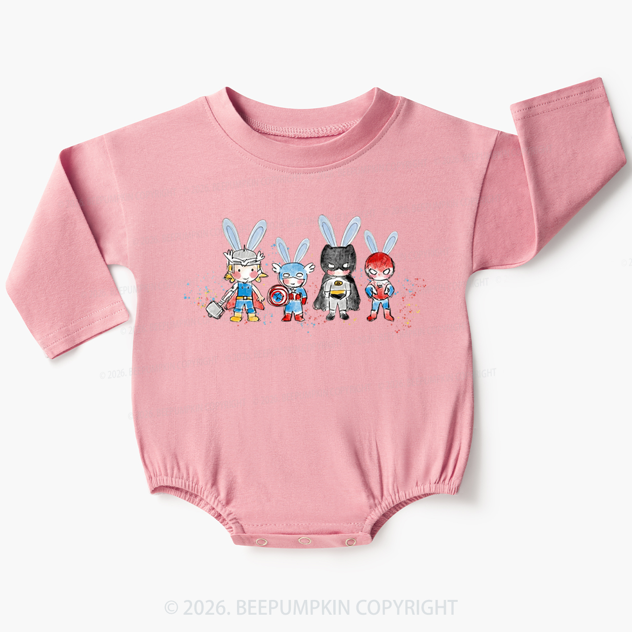 Easter Cute Cartoon Bunny Baby Bubble Romper