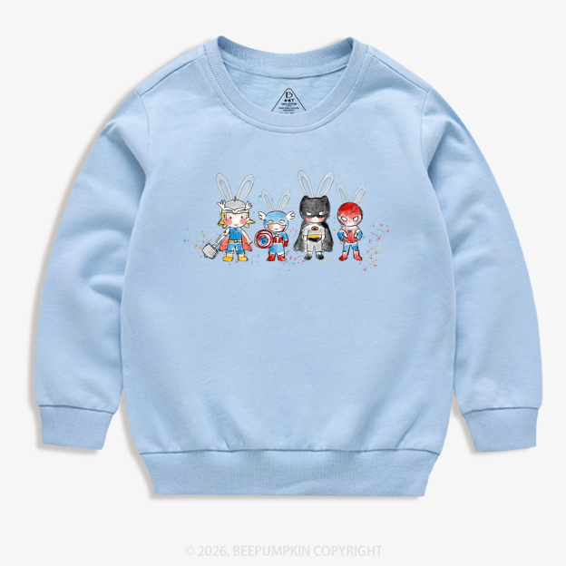 Easter Cute Cartoon Bunny Kid's Sweatshirt