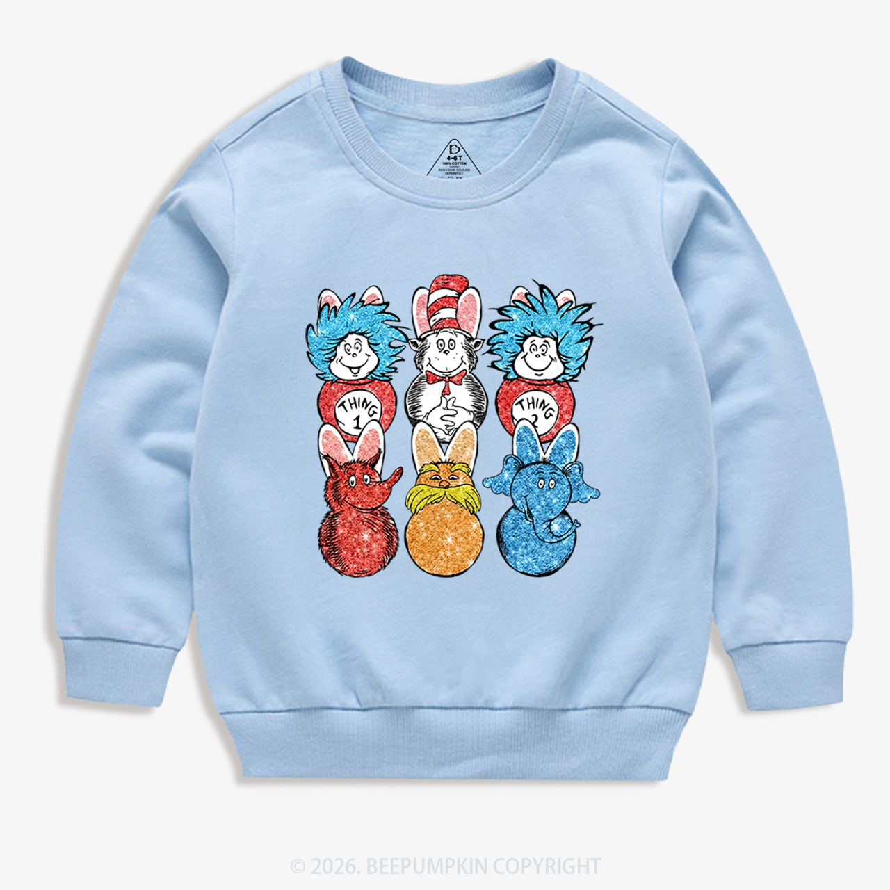 Easter Peeps Cartoon Kid's Sweatshirt