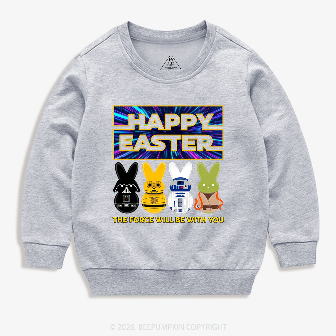 Cosmic Rabbit Easter Kid's Sweatshirt