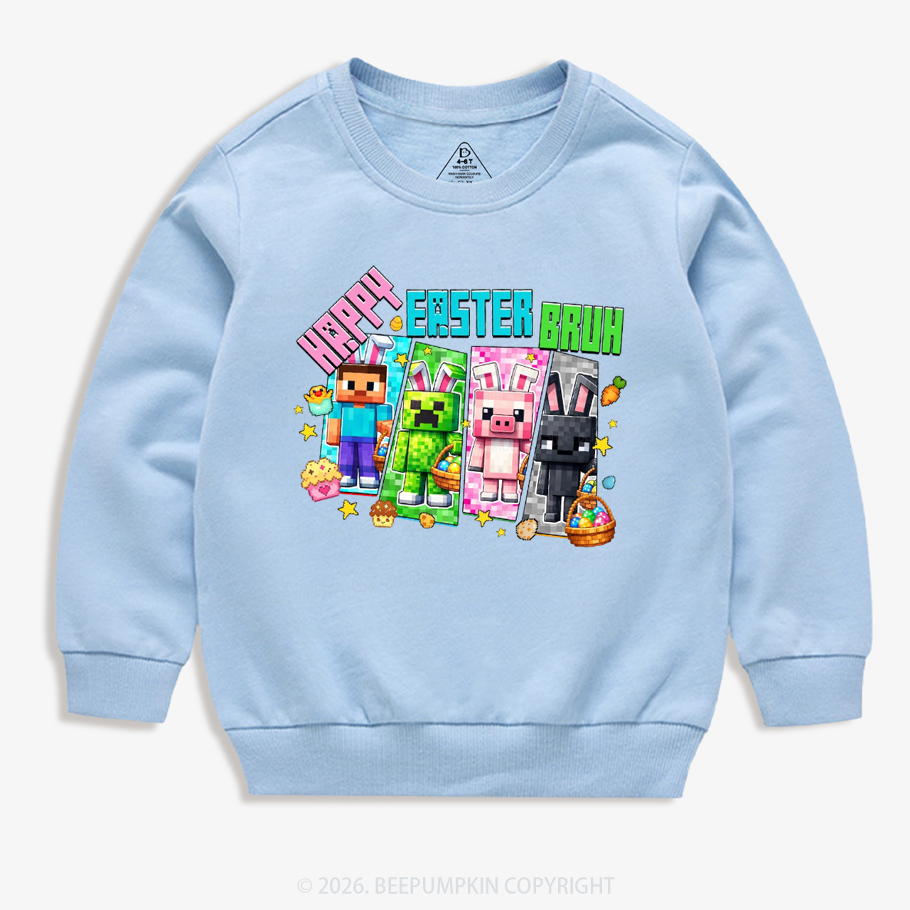 Happy Easter Mining Kid's Sweatshirt