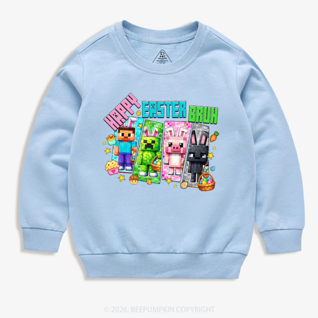 Happy Easter Mining Kid's Sweatshirt