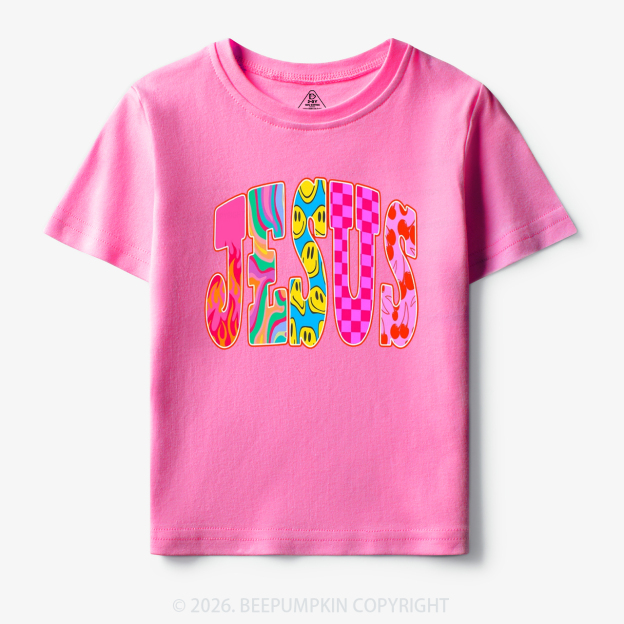 Jesus Loves Me Retro Colorful Toddler&Kid's Tees