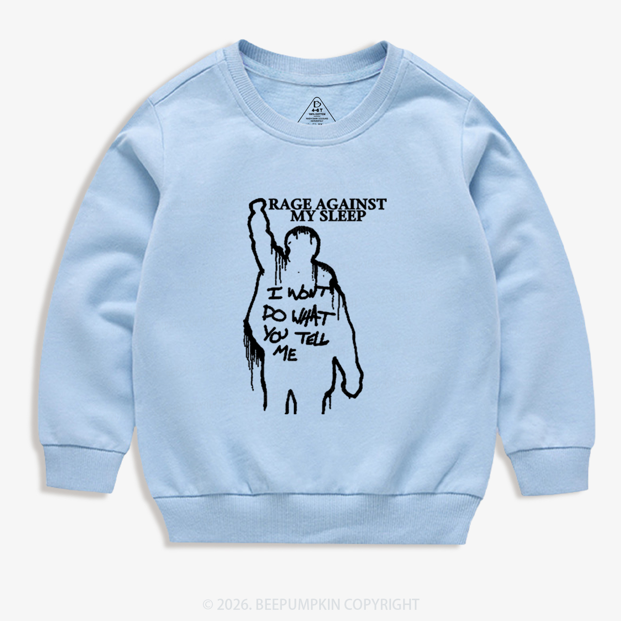 Rage Against My Sleep Kid's Sweatshirt 7