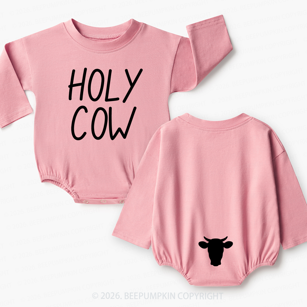 Holy Cow I'm Cute Baby Bubble Romper