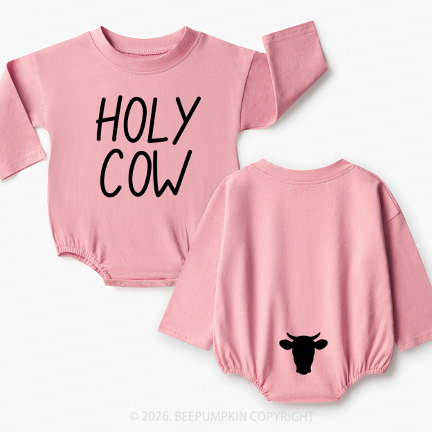 Holy Cow I'm Cute Baby Bubble Romper