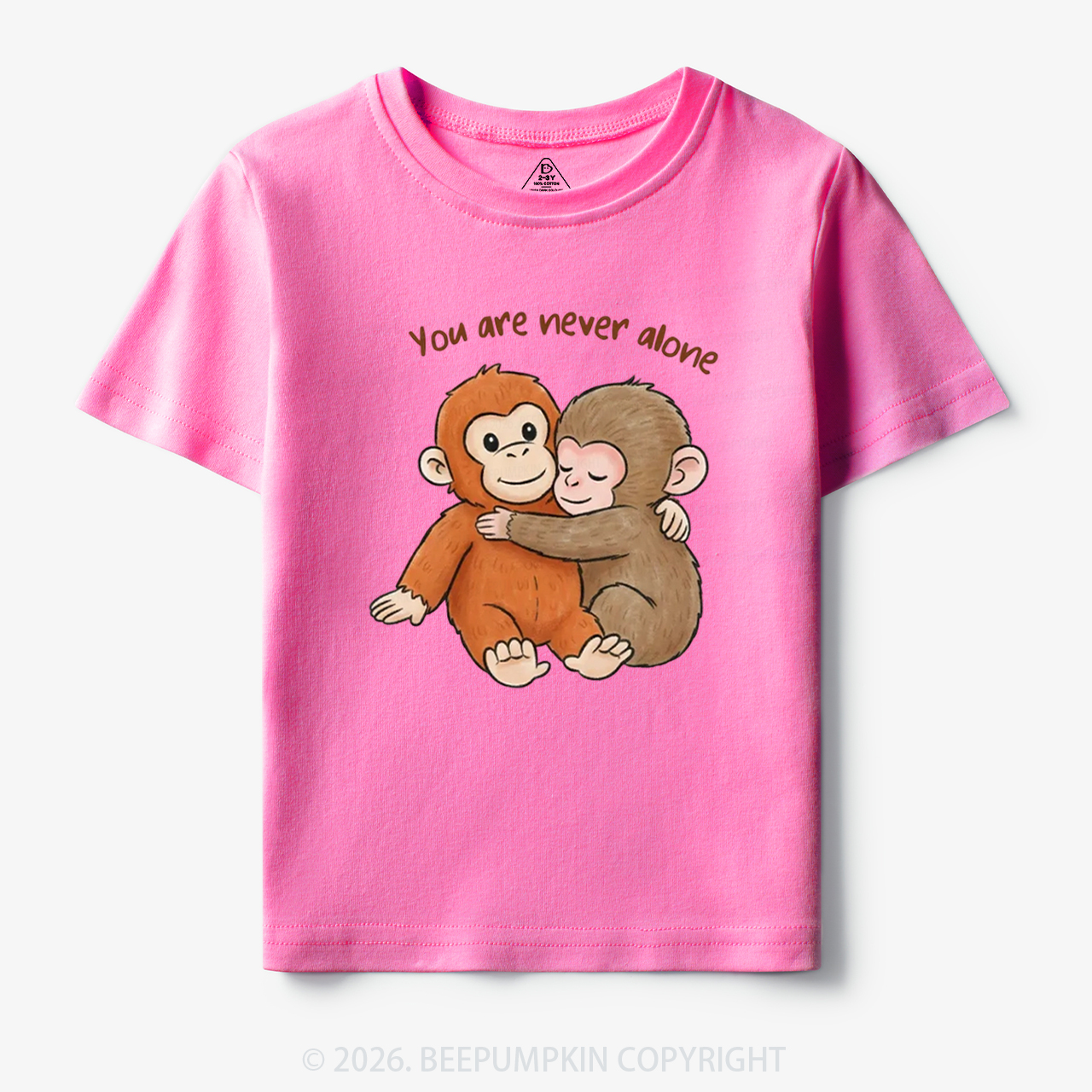 You Are Never Alone Punch Monkey Toddler&Kid's Tees