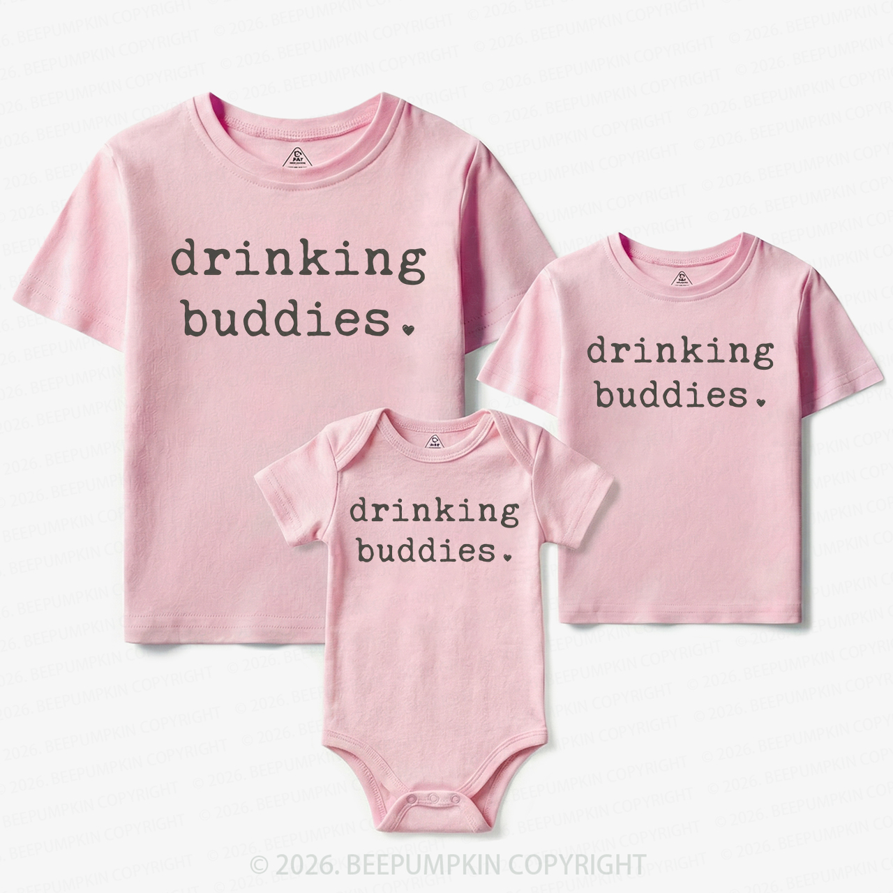Drinking Buddies Matching Tees For Siblings