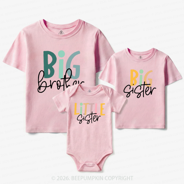 Big & Little Bond Matching Tees For Siblings