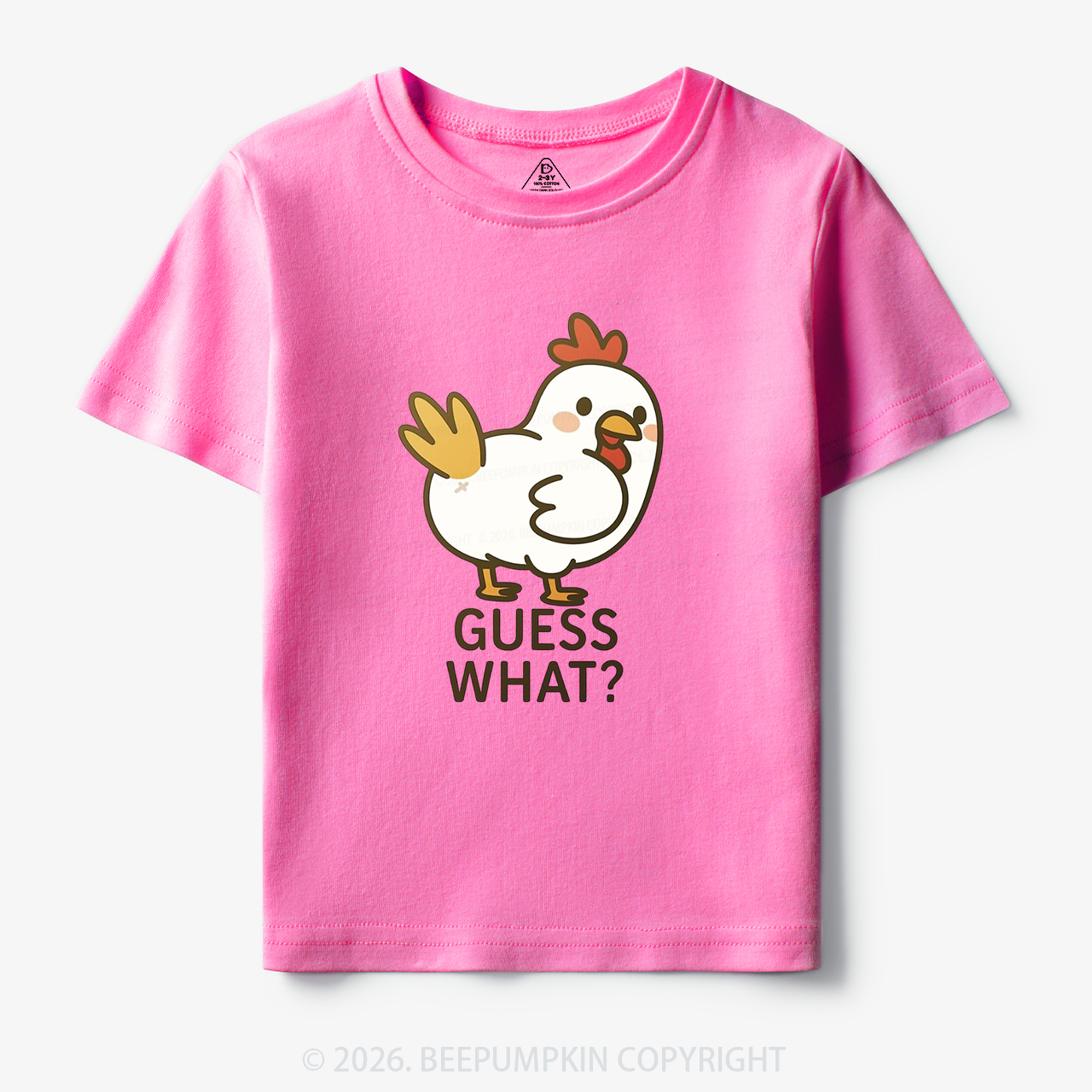 Guess What Chicken Funny Butt Joke Toddler&Kid's Tees 7