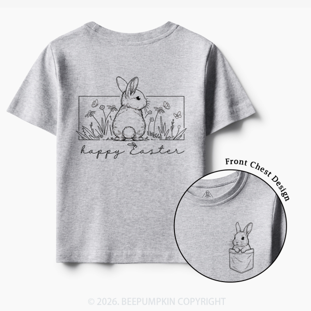 Happy Easter Spring Flowers Toddler&Kid's Tees