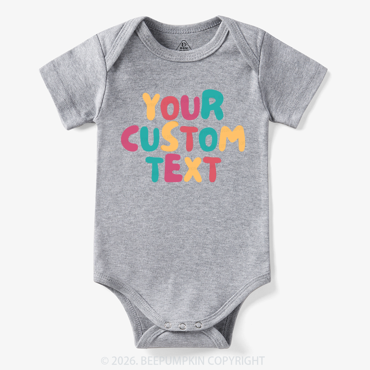 Personalized Retro Your Text Bodysuit