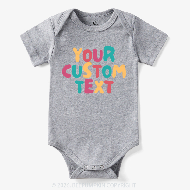 Personalized Retro Your Text Bodysuit