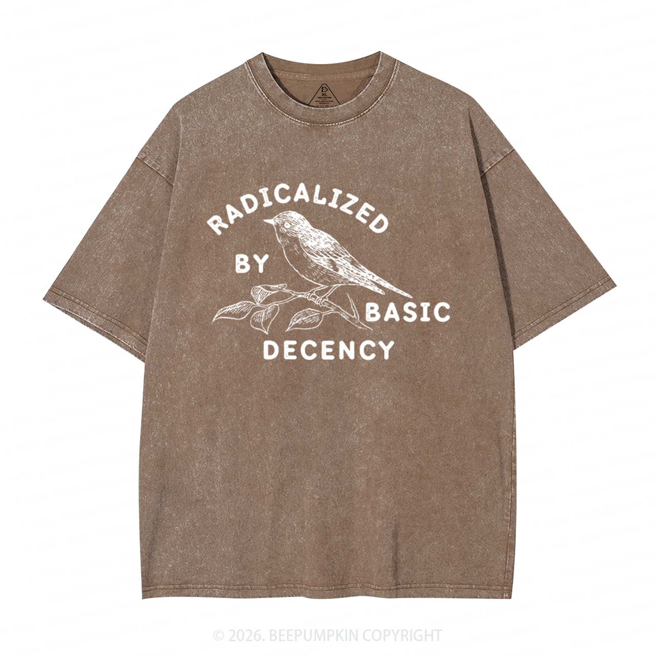 Radicalized By Basic Decency Activist Washed T-Shirts
