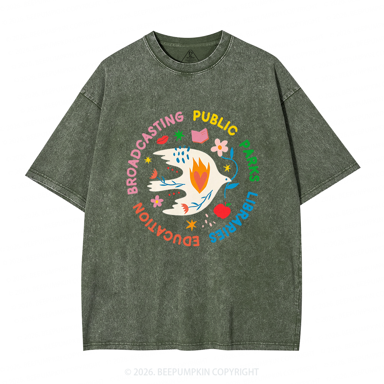 Protect Our Public Parks Washed T-Shirts
