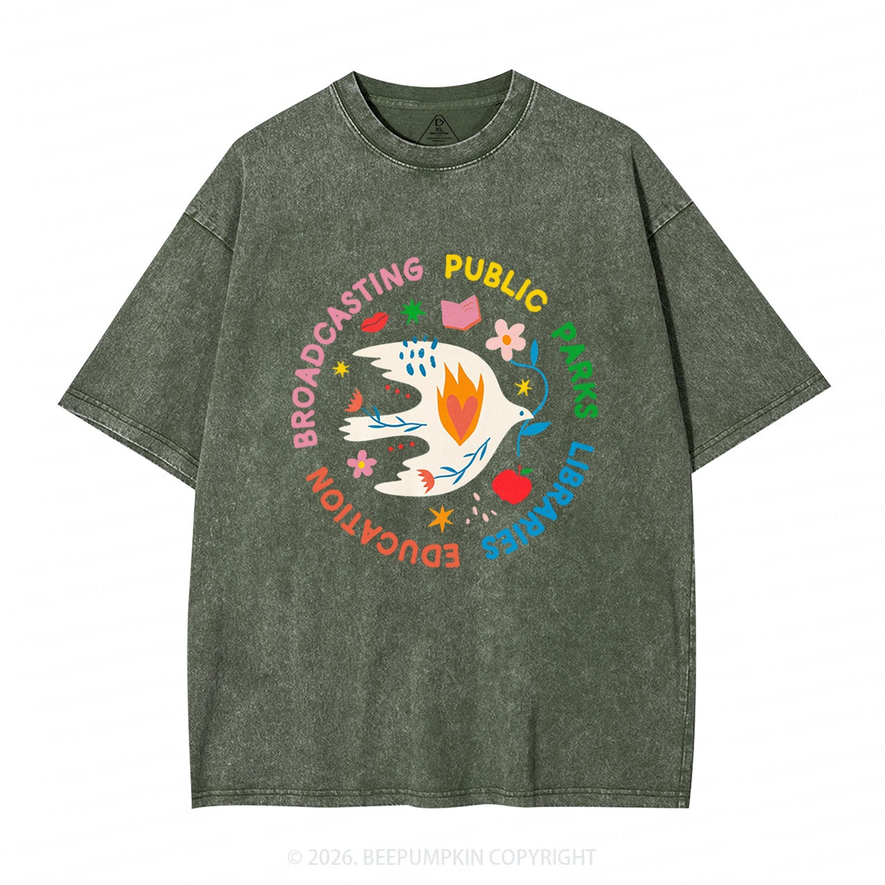 Protect Our Public Parks Washed T-Shirts