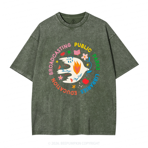Protect Our Public Parks Washed T-Shirts