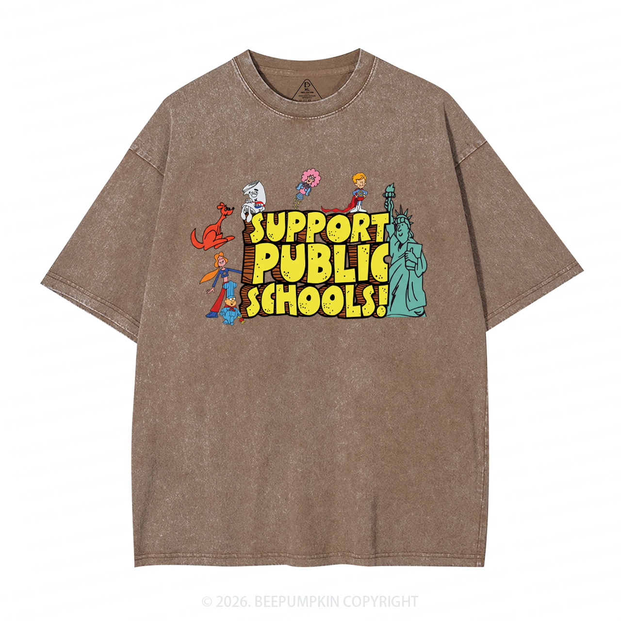 Support Public Schools Washed T-Shirts